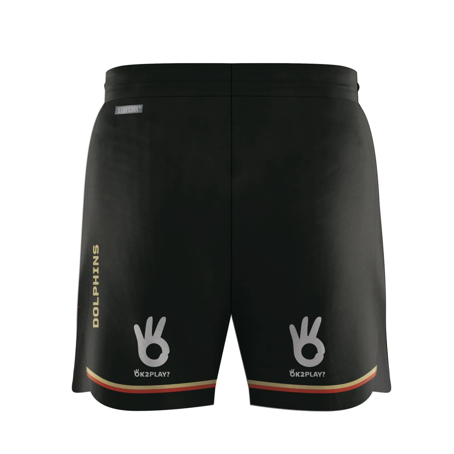 2024 DOLPHINS MENS TRAINING SHORTS CHARCOAL