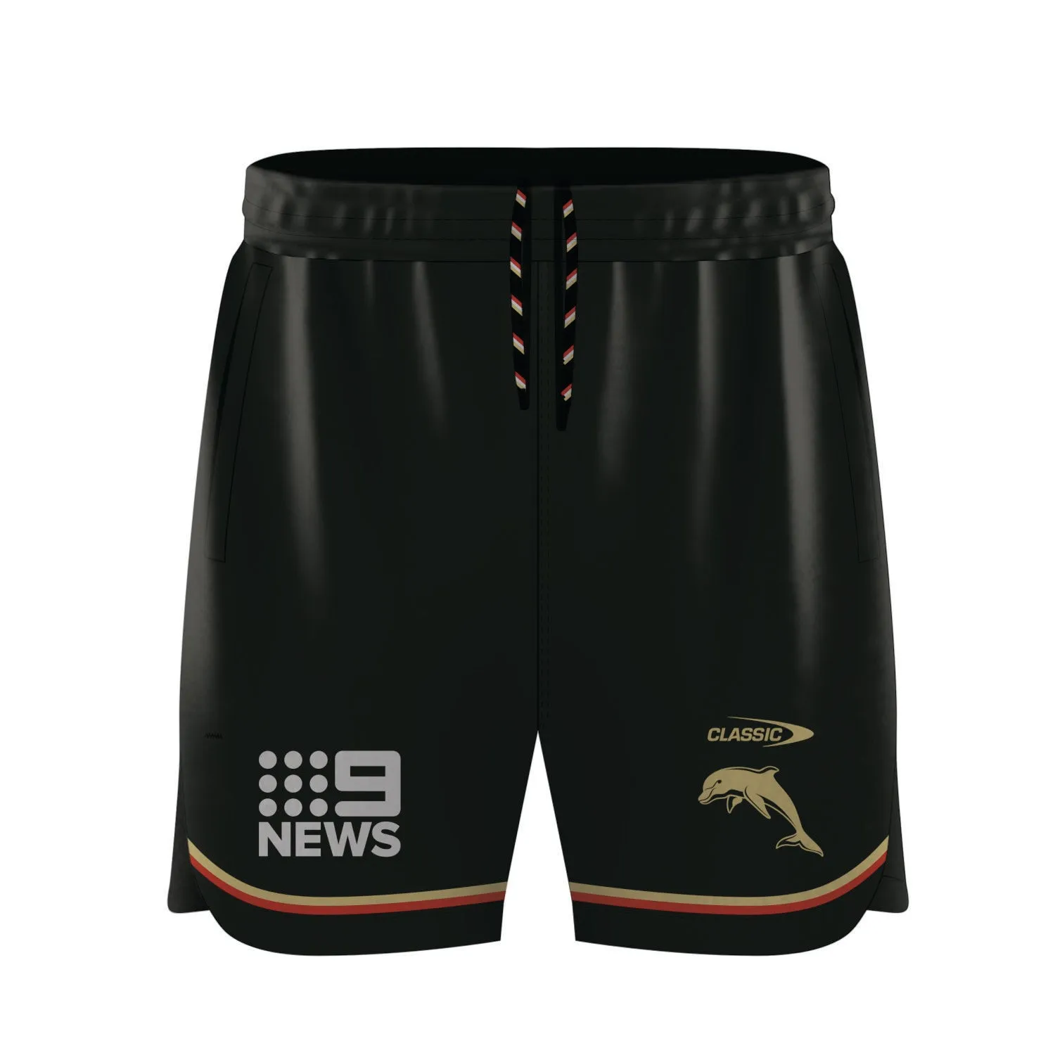 2024 DOLPHINS MENS TRAINING SHORTS CHARCOAL