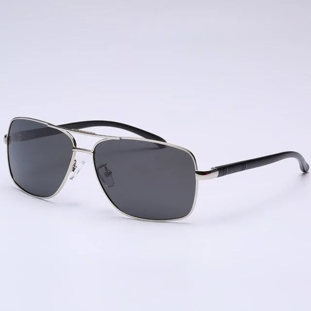 Aluminum Magnesium Polarized Men's Sunglasses with Mirror Coated Lens