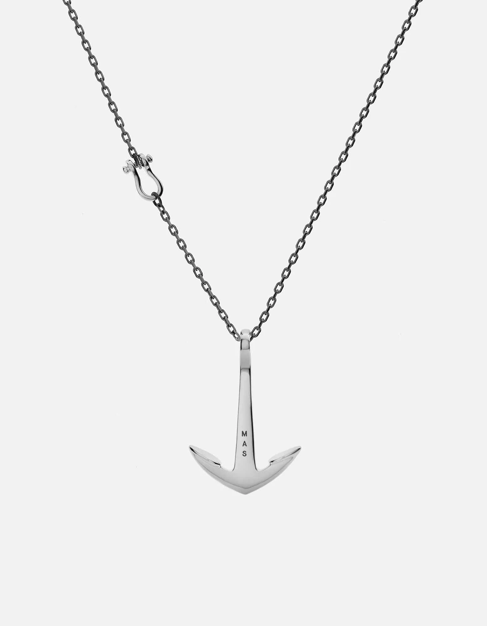 Anchor Necklace, Silver