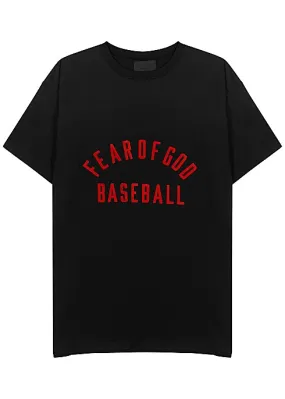 Baseball black cotton T-shirt