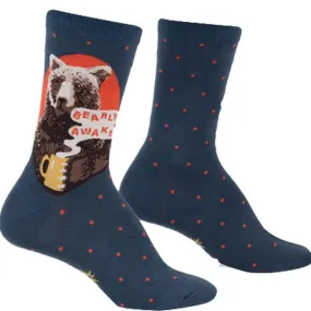 Bearly Awake Men's Crew Sock