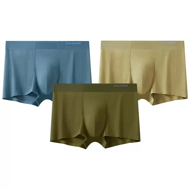 BECOVER COLLECTION - Men's 50S Tencel Modal Anti-Bacterial Trunks Underwear (Mixed-color 3pcs)