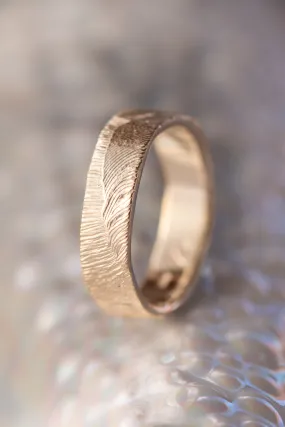 Bermuda Textures ~ Longtail Feather Gold Ring