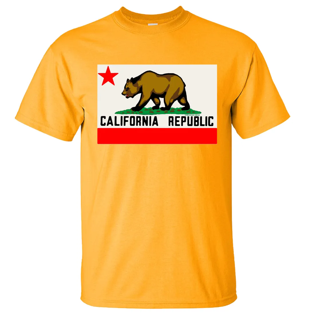 California Republic Original Bear Flag Asst Colors T-shirt/tee