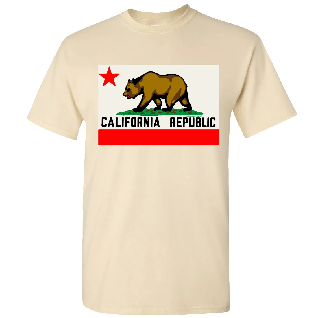 California Republic Original Bear Flag Asst Colors T-shirt/tee