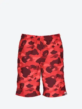 Color camo ape head beach shorts