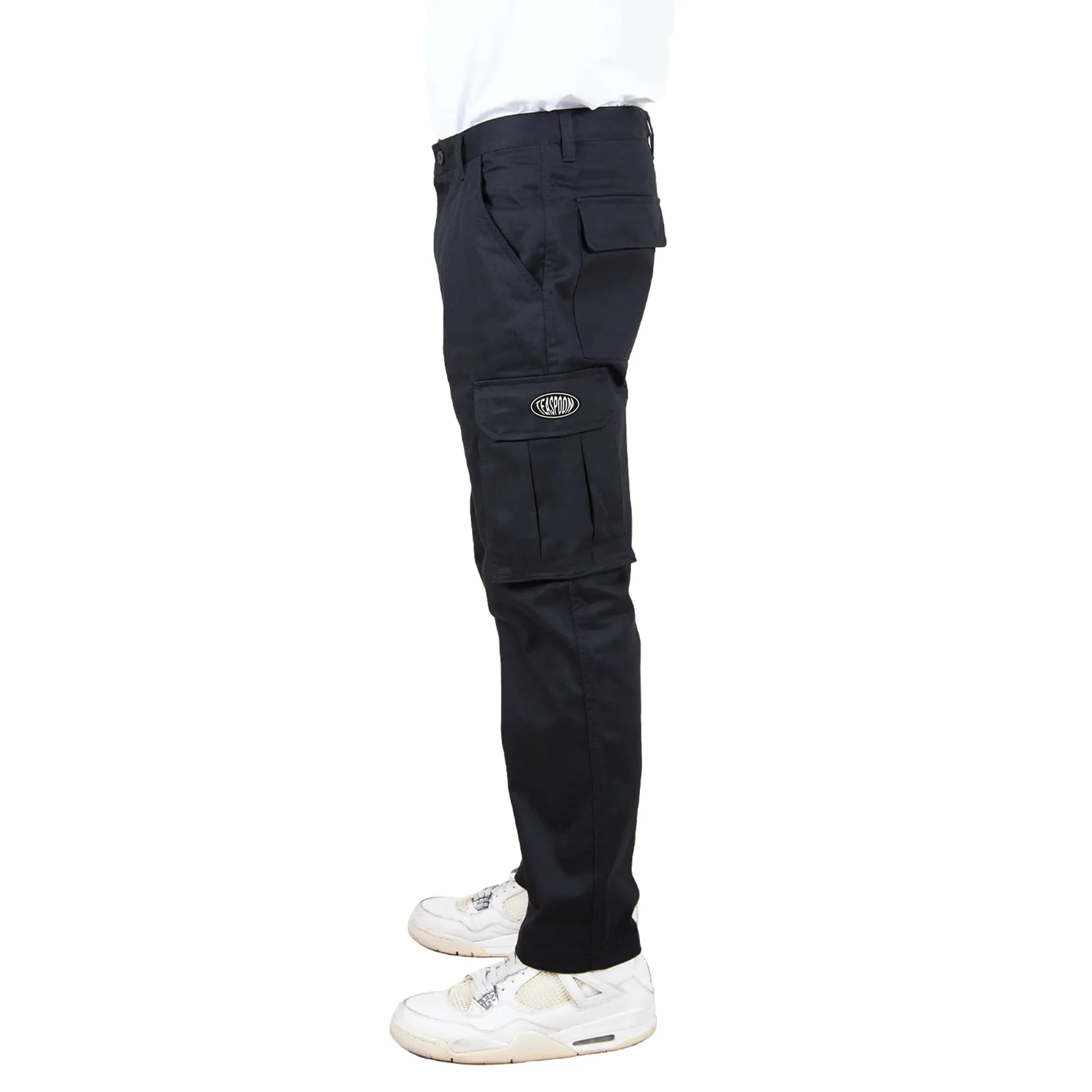 Elipse broderie - Cargo - Black pants