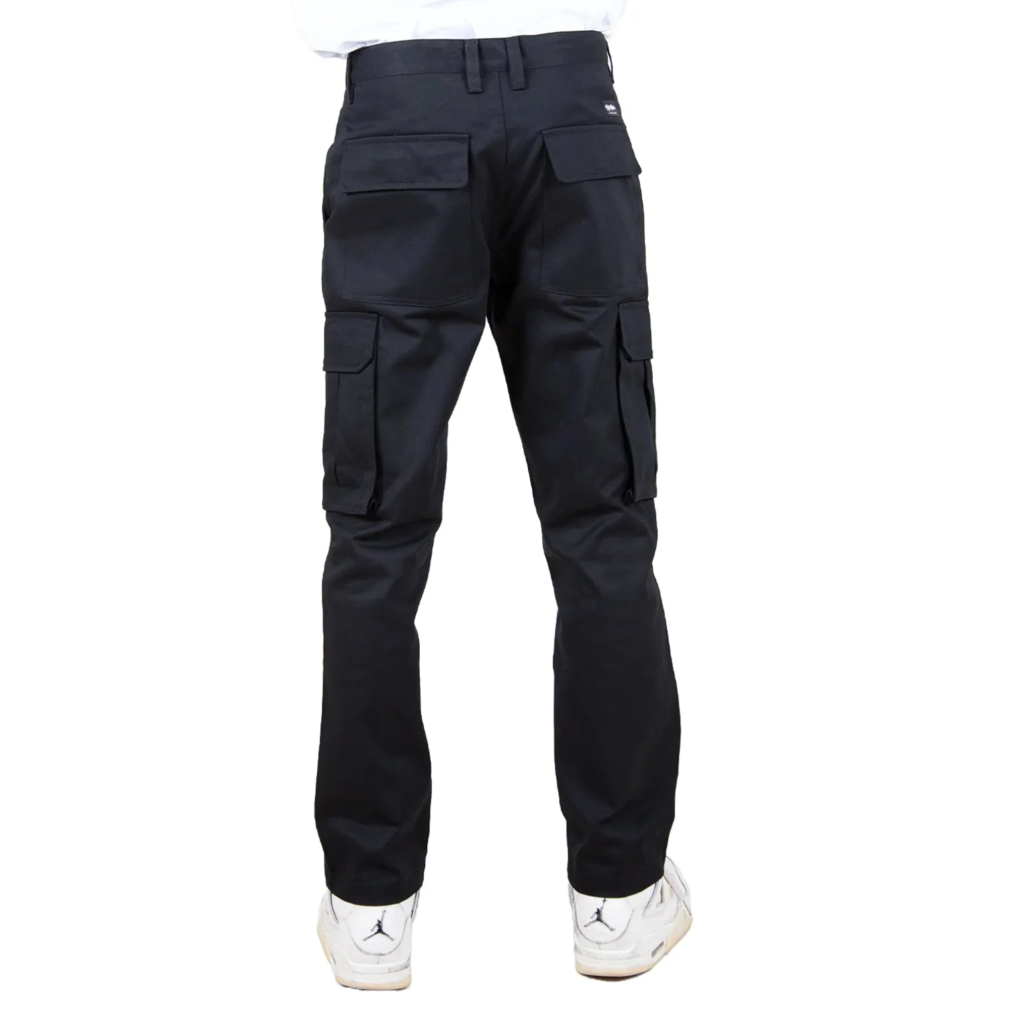 Elipse broderie - Cargo - Black pants