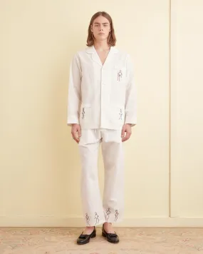 Embroidered Blackjack Pajama Shirt