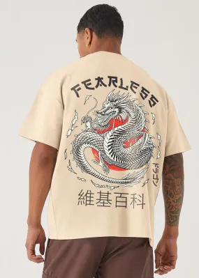 Fearless Men Oversized Printed T-Shirt