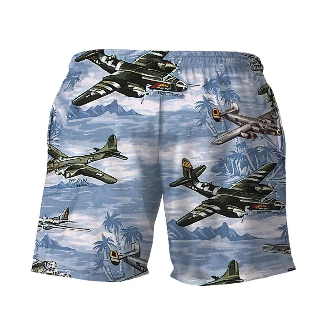 Gearhuman 3D Aircrafts Custom Men Shorts