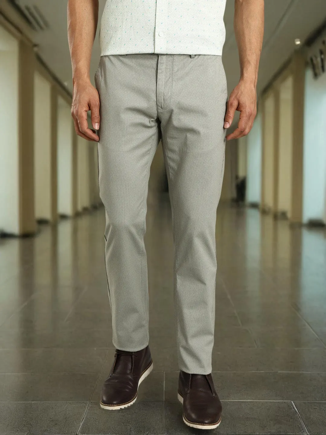 Men Brooklyn Fit Cotton Stretch Trouser