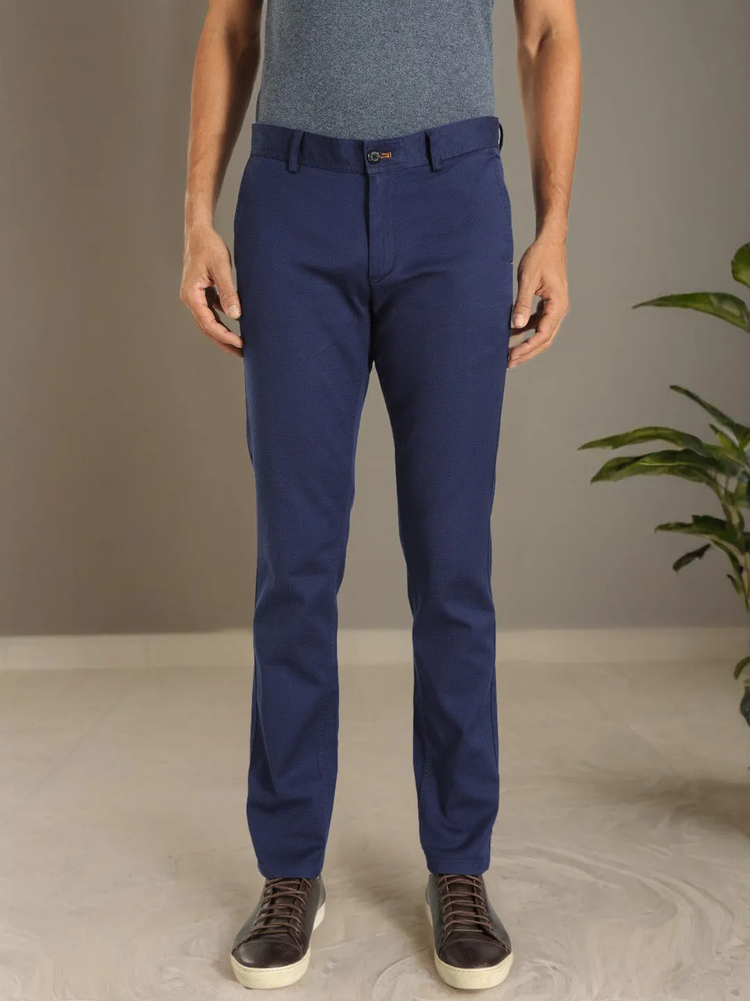 Men Brooklyn Fit Cotton Stretch Trouser