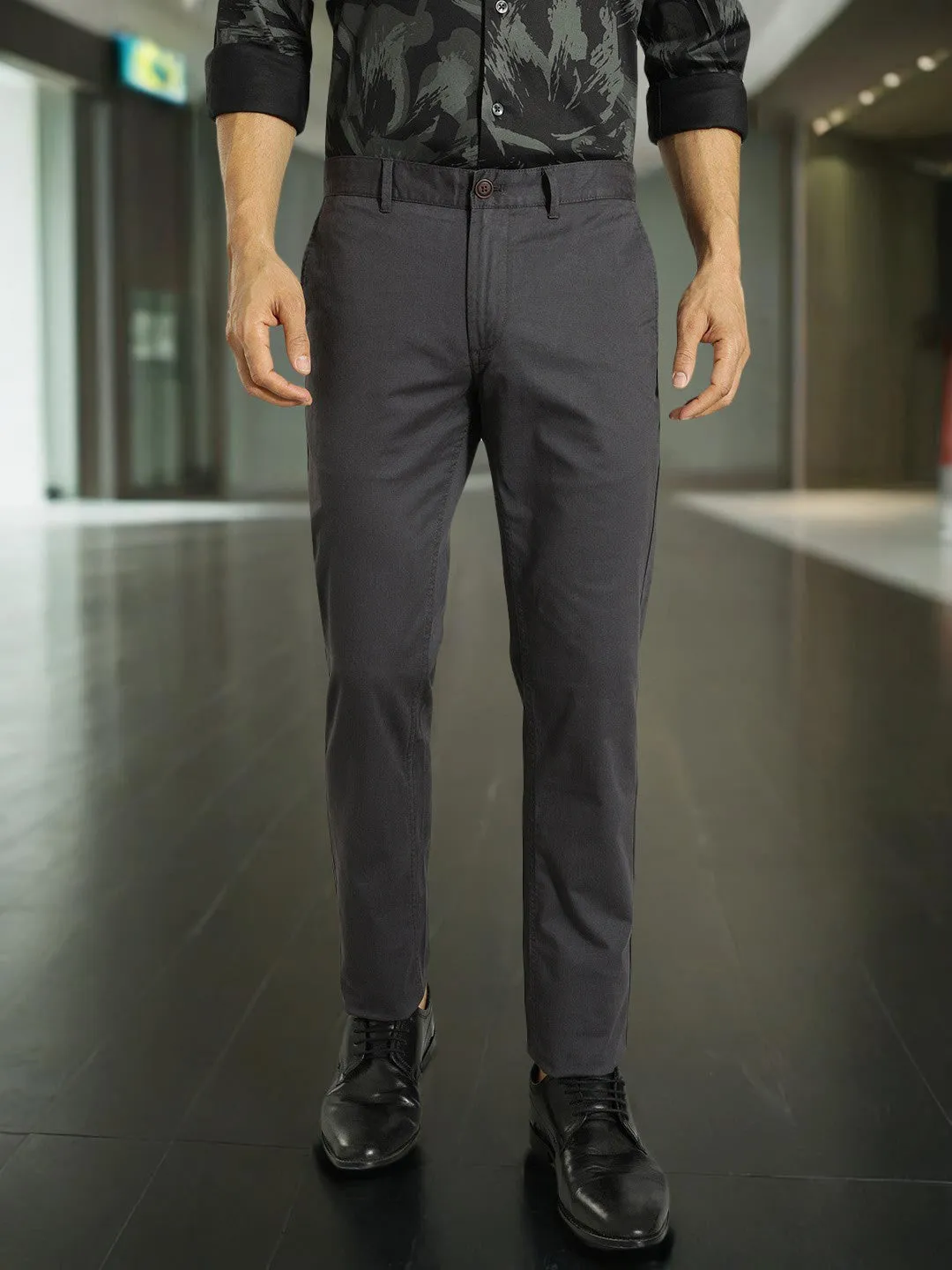 Men Brooklyn Fit Cotton Stretch Trouser