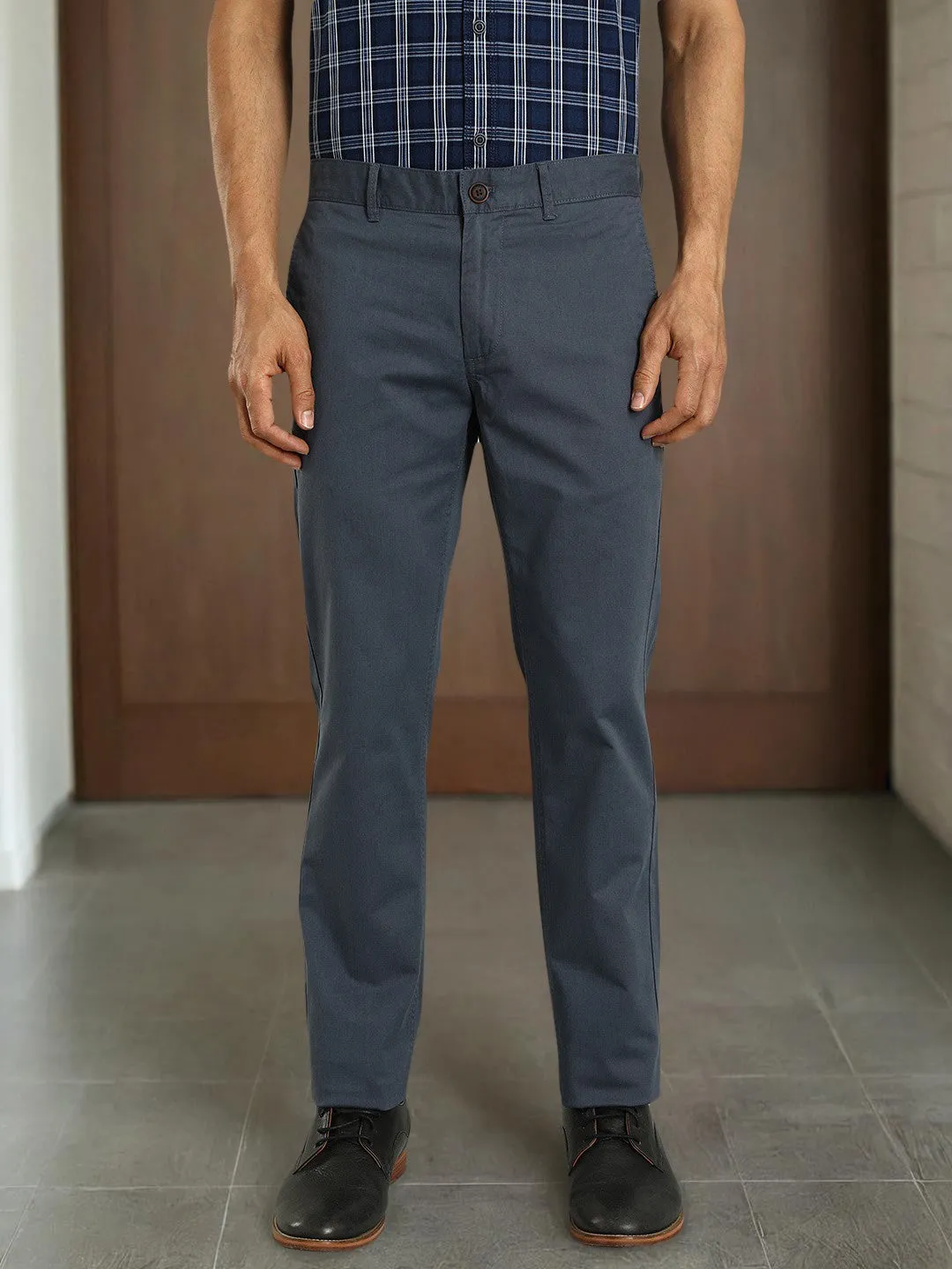 Men Brooklyn Fit Cotton Stretch Trouser