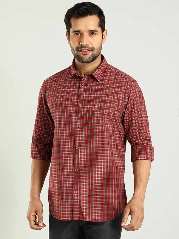 Men Checked Full Sleeve Cotton Shirt