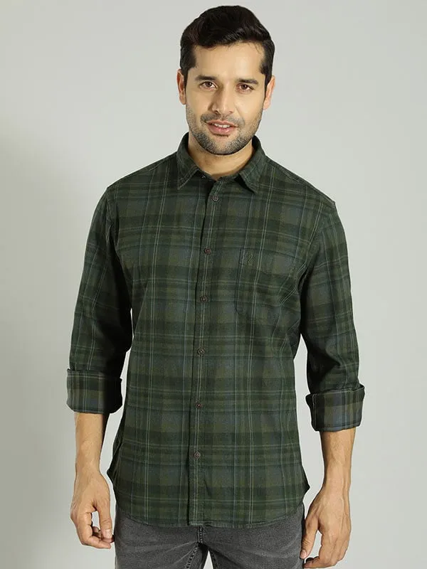 Men Checked Full Sleeve Cotton Shirt