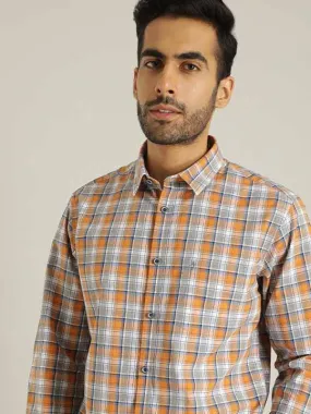 Men Checked Full Sleeve Cotton Shirt