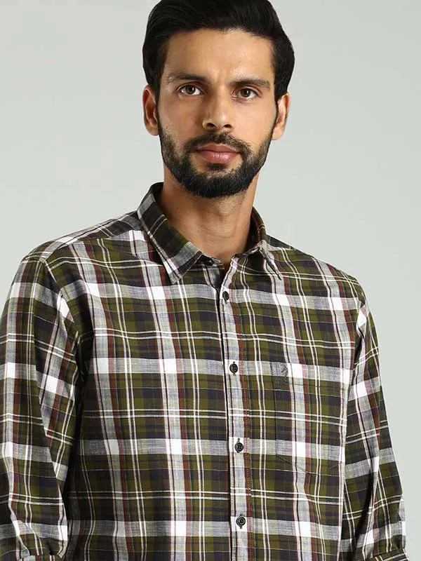 Men Checked Full Sleeve Cotton Shirt