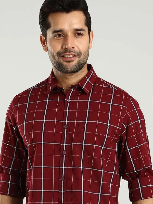 Men Checked Full Sleeve Cotton Shirt