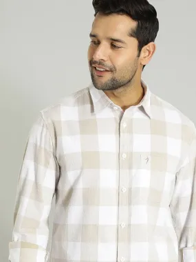 Men Checked Full Sleeve Cotton Shirt