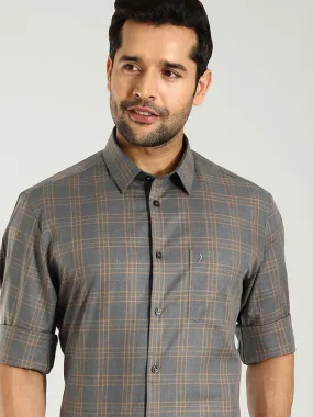 Men Checked Full Sleeve Cotton Shirt