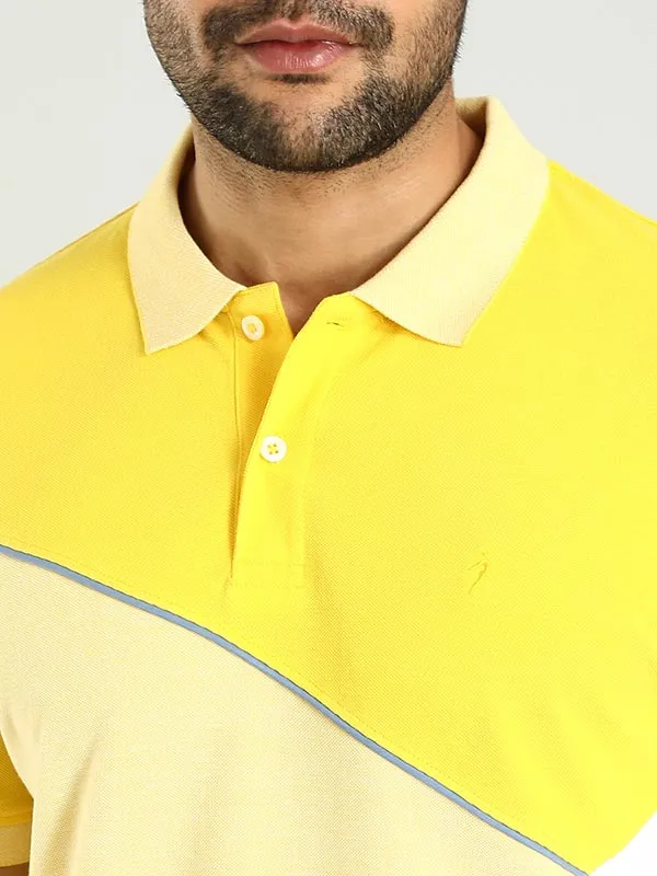 Men Color Block Polo T-Shirt