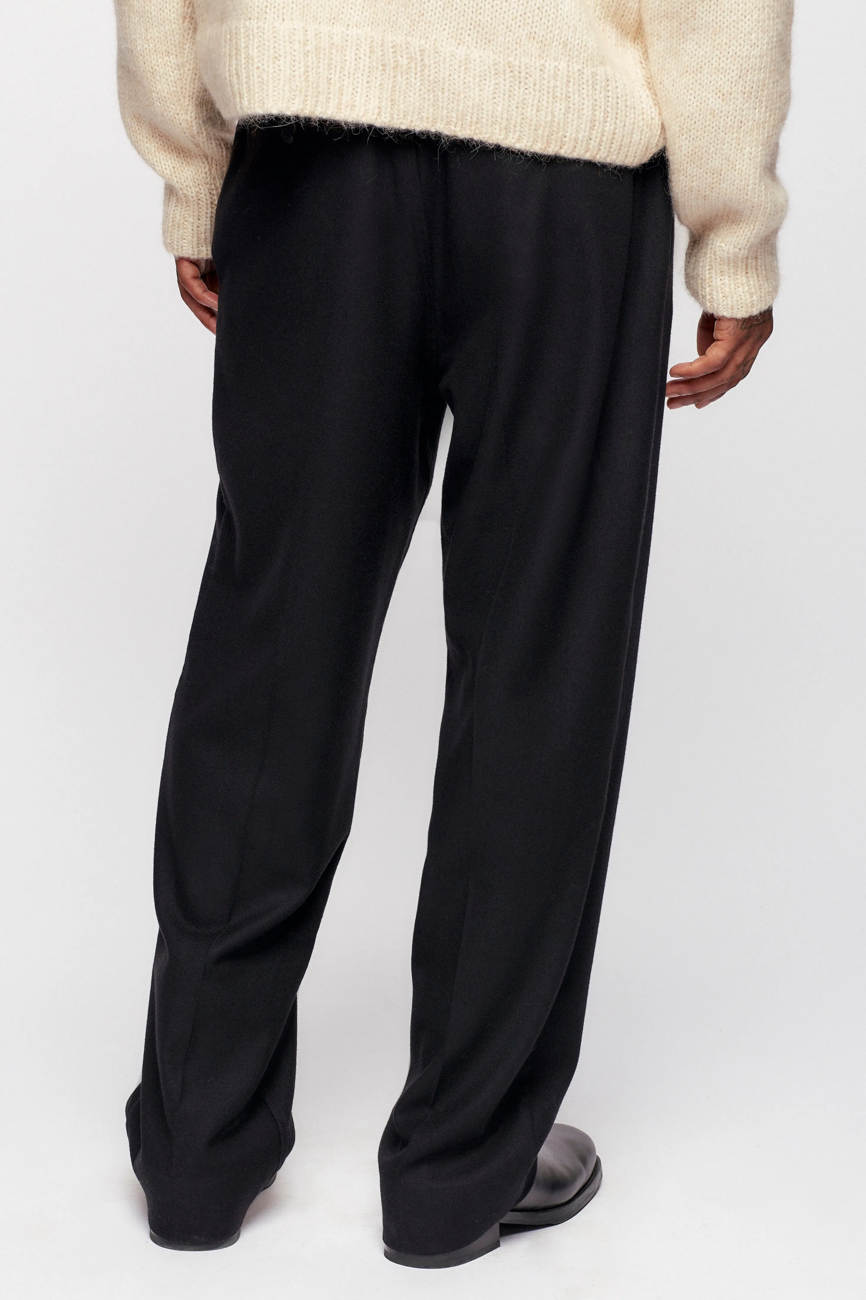 Men's Buma Wool Trouser in Black