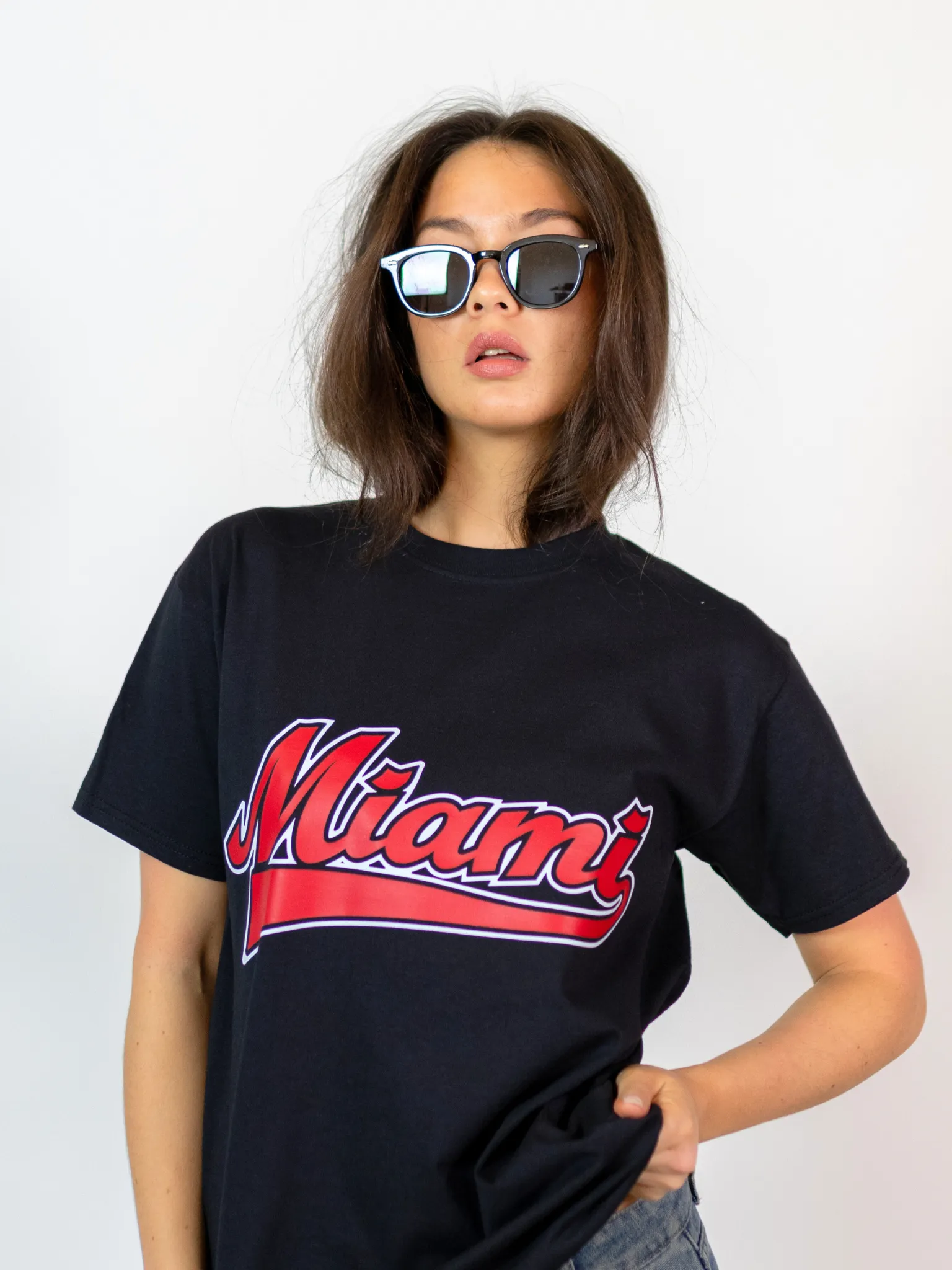 MIAMI SPORT TEE - SVART 