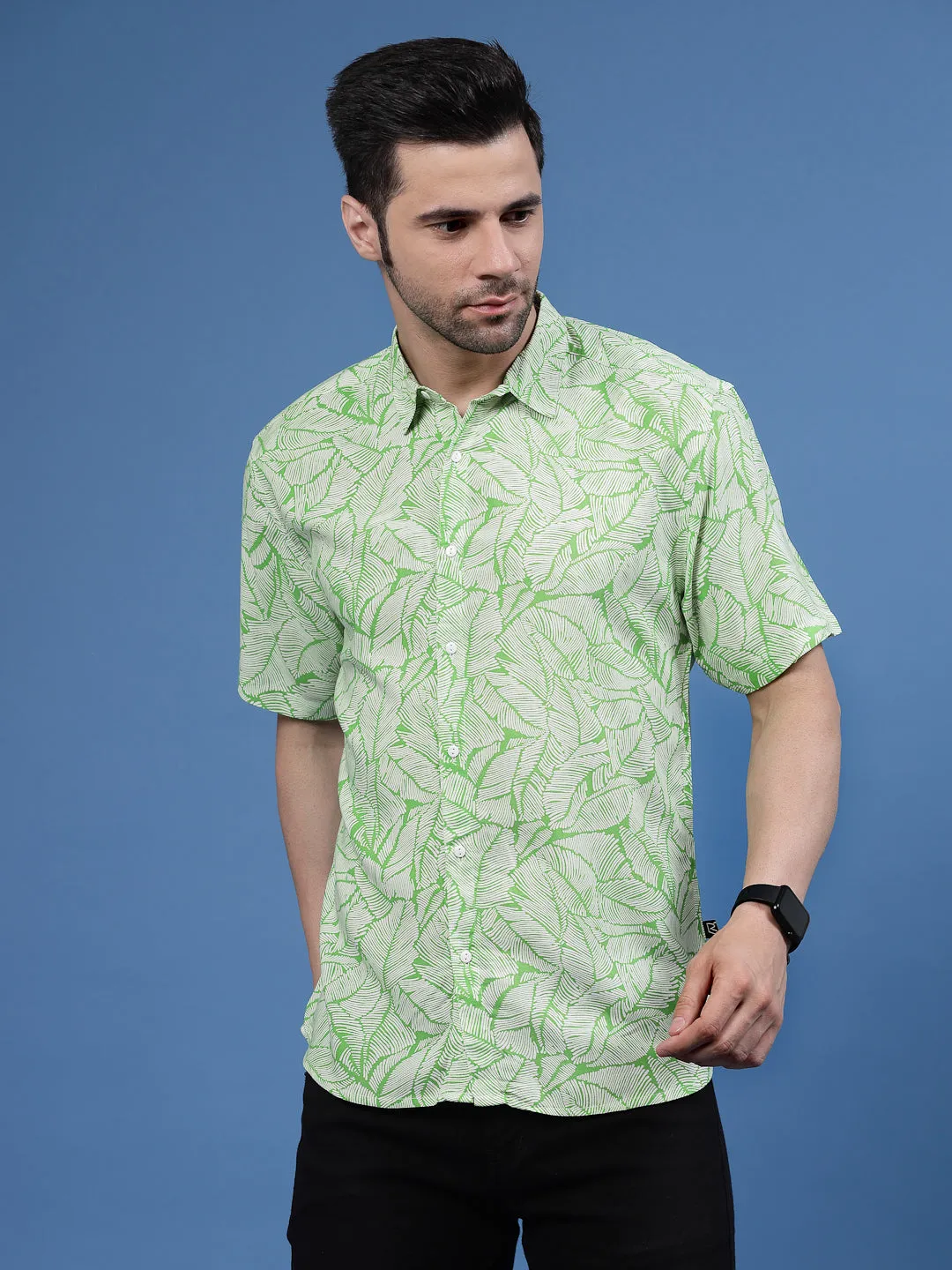 Mystic Leaf Rayon Shirt