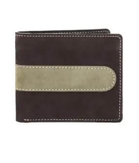 Nubuck Middle Rib Wallet For Men