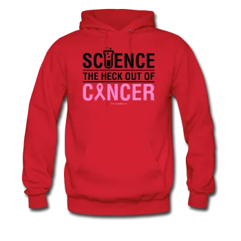 "Science The Heck Out Of Cancer" (Black) - Men's Hoodie