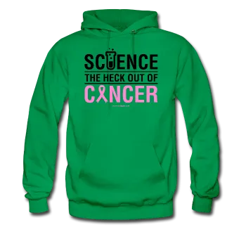 "Science The Heck Out Of Cancer" (Black) - Men's Hoodie