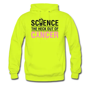 "Science The Heck Out Of Cancer" (Black) - Men's Hoodie