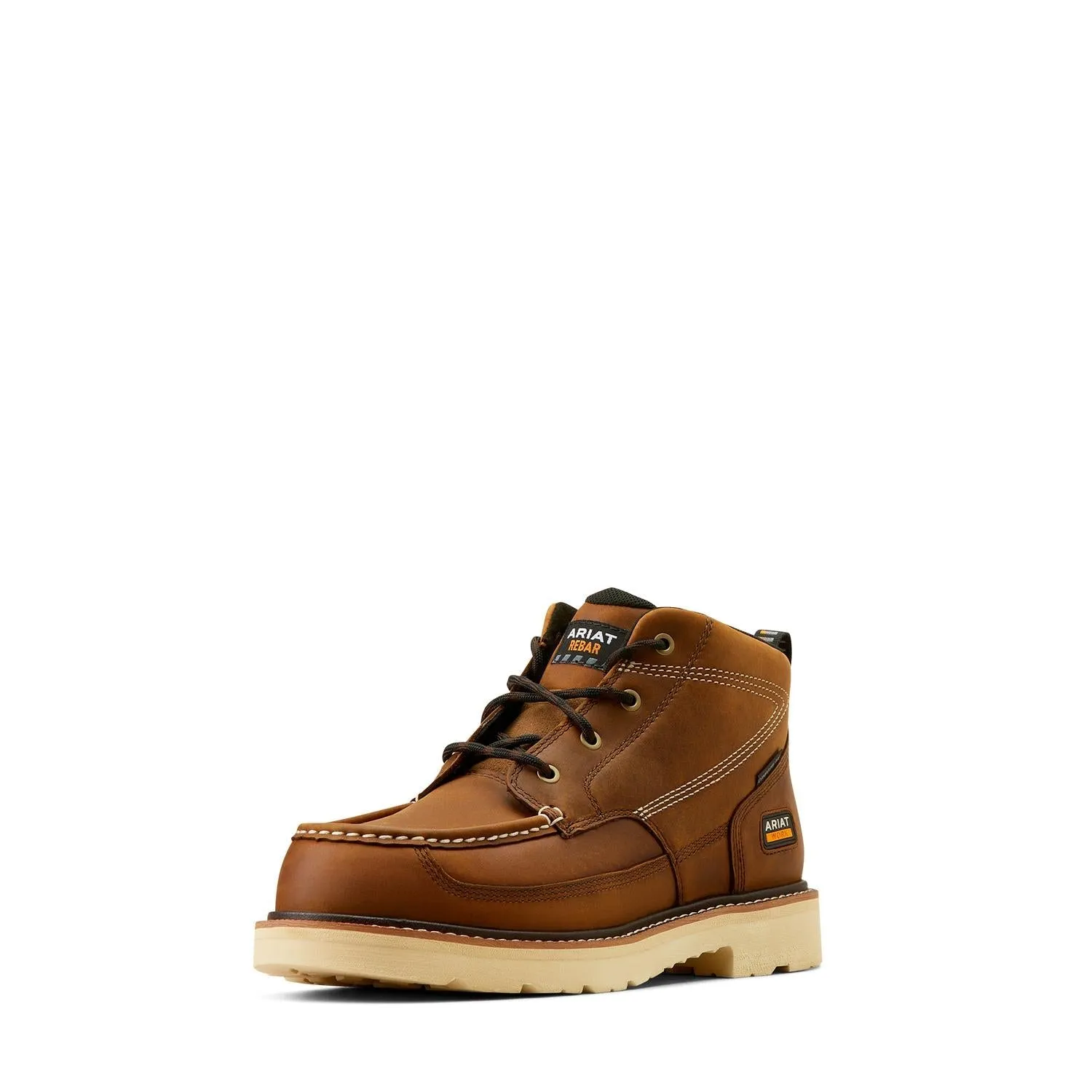 Rebar Lift Composite-Toe Chukka Work Boot Distressed Brown