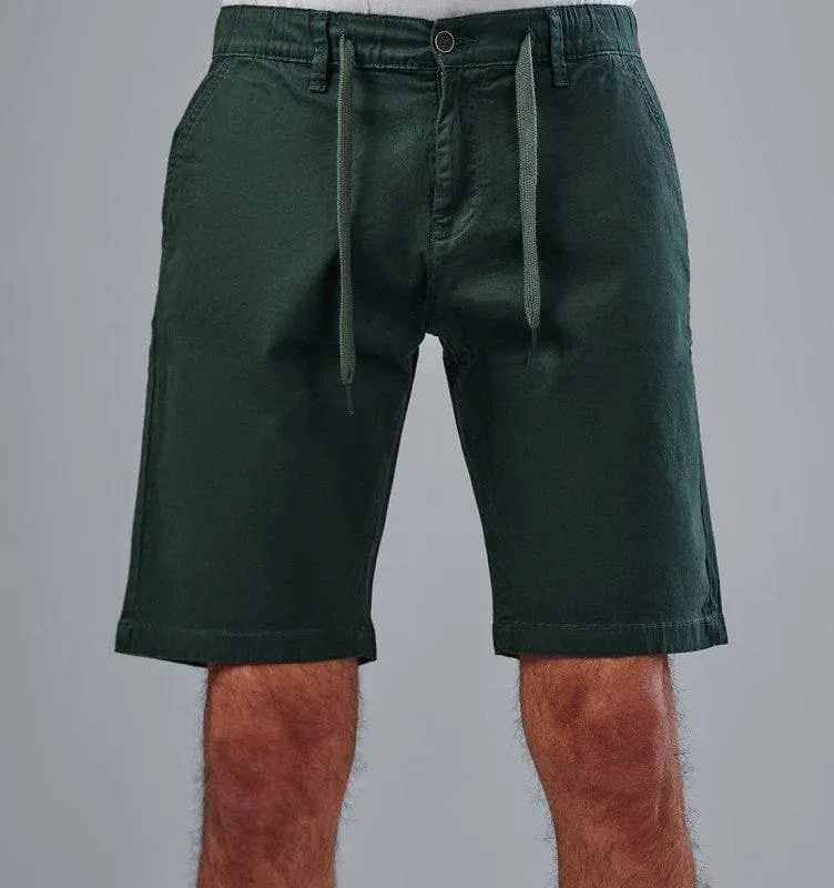 SLIM-FIT CHINO SHORTS - OLIVE